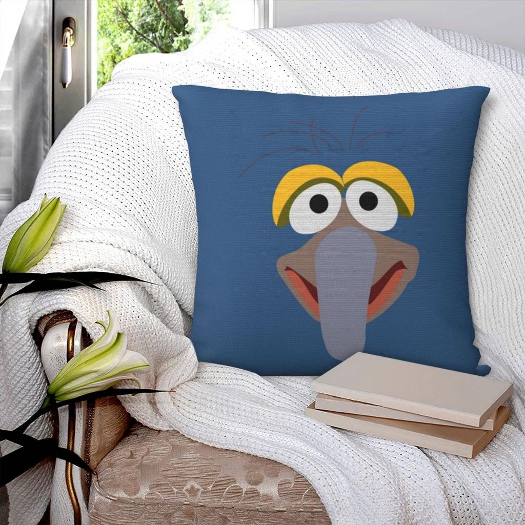 Gonzo Square Pillowcase Pillow Cover Polyester Cushion Zip Decorative Comfort Throw Pillow for Home Living Room