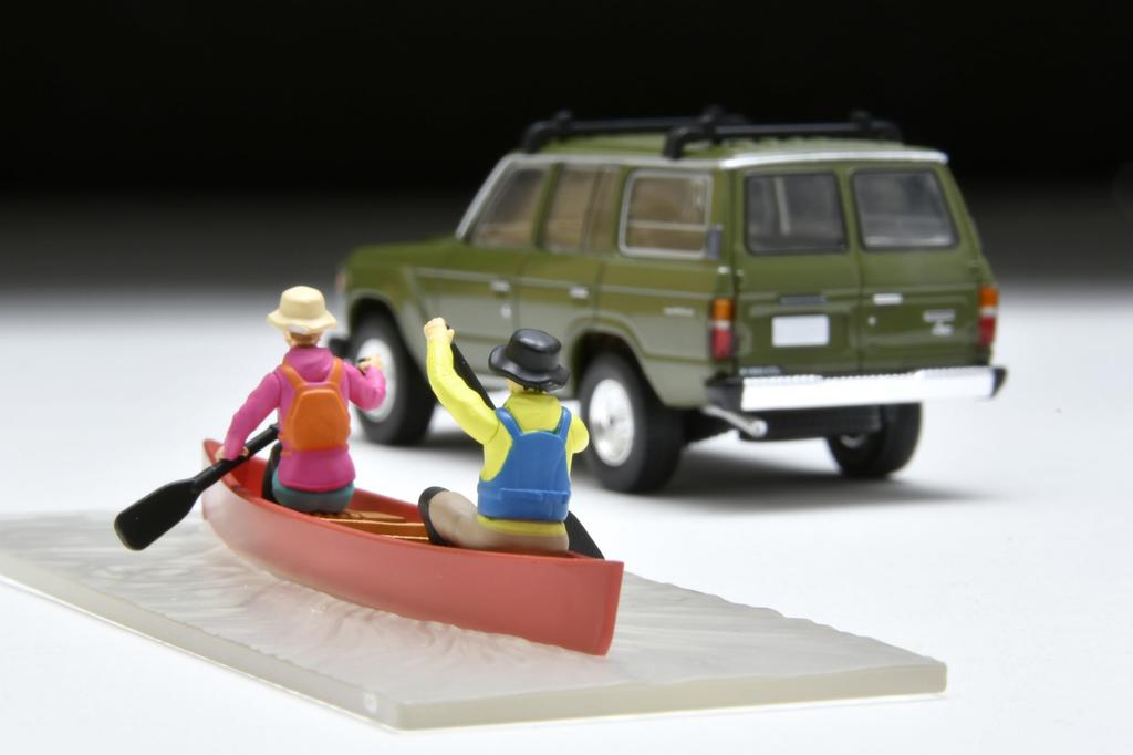 TOMYTEC Tomica Limited Vintage Neo Toyota Land Cruiser 60 Olive полный продукт с фигуркой 330882 1/64 LV-N279e Canoe,