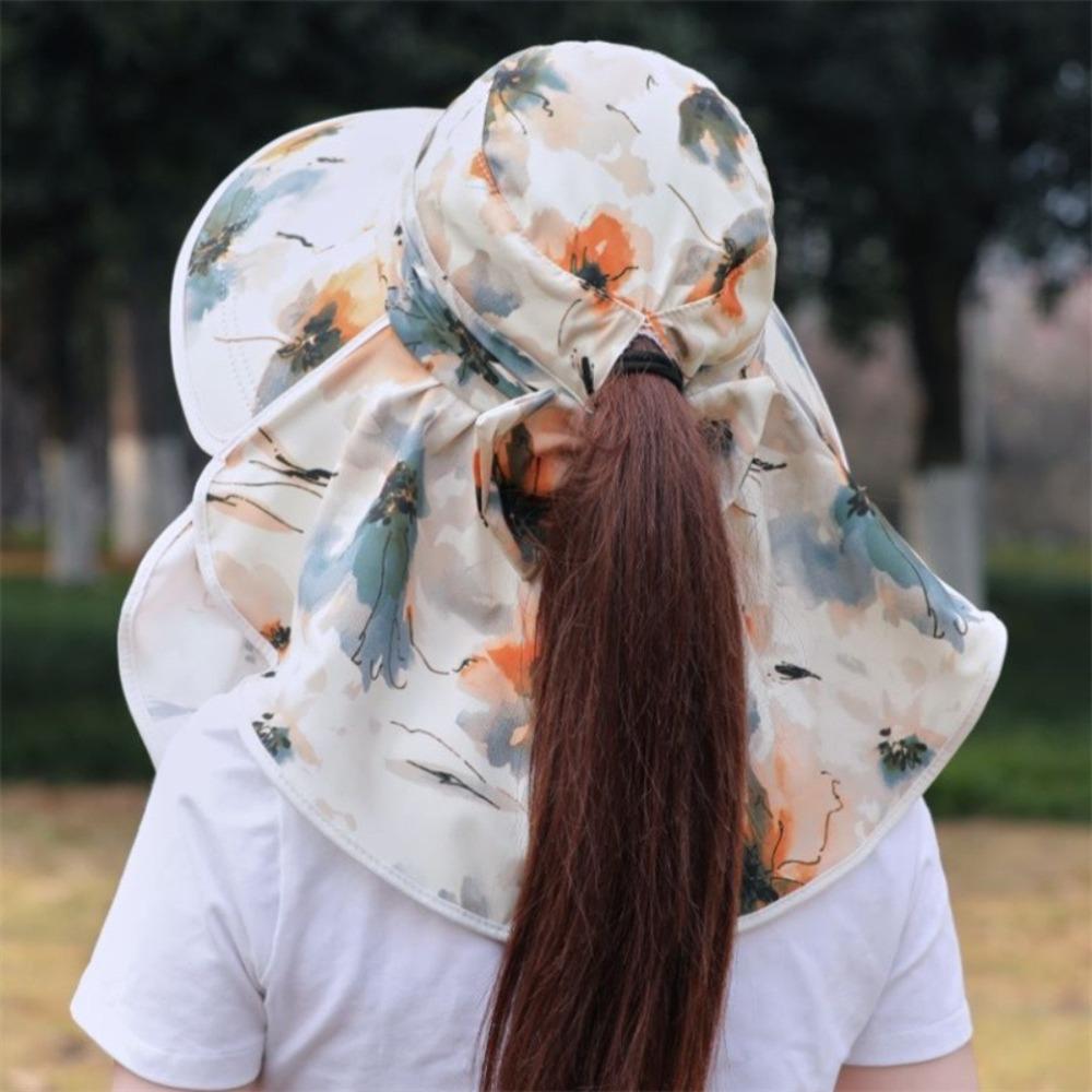 Wide Brim Beach Cap Face Neck Protection Fisherman Hat New Fishing Cap Spring Summer