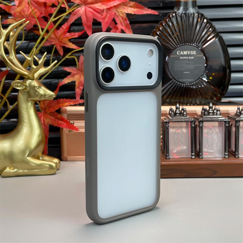 Transparent TPU Matte Case For iPhone 17 Air 17 Pro Max Camera Control Button Shockproof Clear Bumper Silicone Back Cover