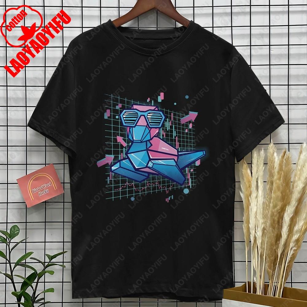 Porygon Funny Tshirt Digital Duck Graphic Tee Japanese Anime Hoodie Porygon Summer Fashion Casual Cotton Unisex Men Clothing