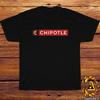 Новая футболка с логотипом ресторана Chipotle Черный/Спортивно-серый/Белый/Темно-синий/Красный S-5XL