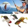 5Pcs 6CM/10.5G Jumping Fish Lure with Spinner Blade Weedless Hook Paddle Tail Artificial Bait Saltwater Freshwater Walleye Bass Fishing Accessories