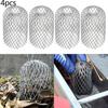 4x Metal Mesh Gutter Leaf Debris Mud Trap Guards Drain Pipe Cover Downpipe New