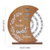 1PC wooden creative calendar perpetual calendar home decoration office desktop ornament manual rotating desk calendar