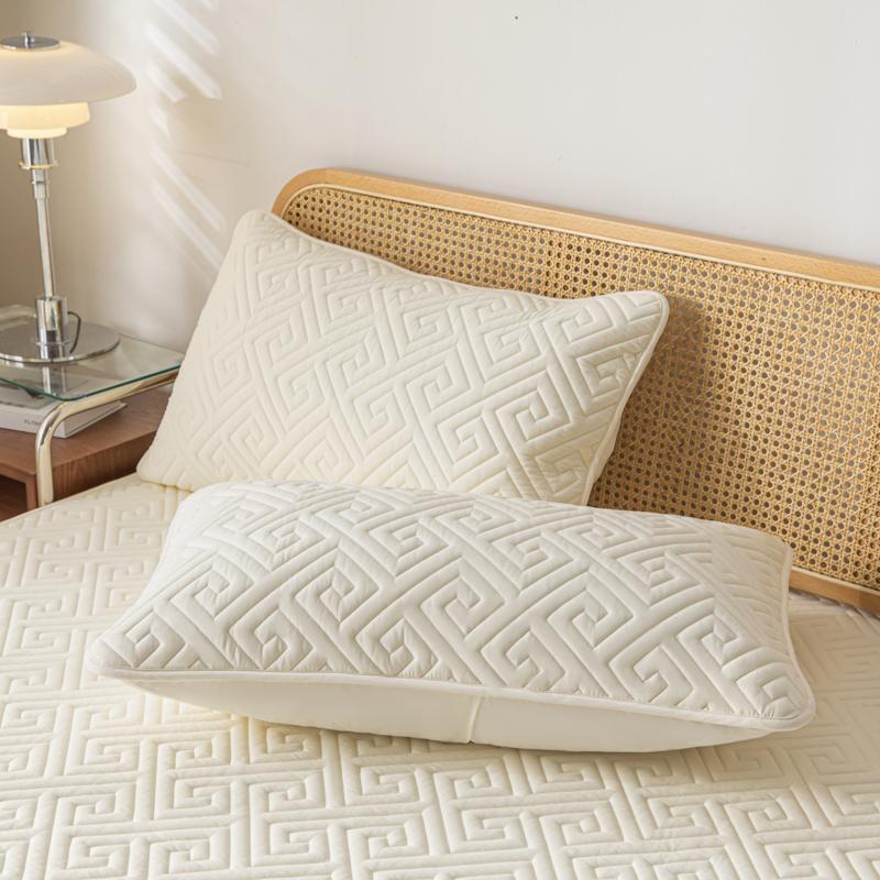 1 Piece Waterproof Jacquard Fabric Pillowcase Moisture And Sweat Proof Pillow Cover 48x74cm For Bedroom Home Hotel Detor