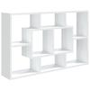 Wall Mounted Shelf White 85 x 16 x 52.5 cm Engineered Wood