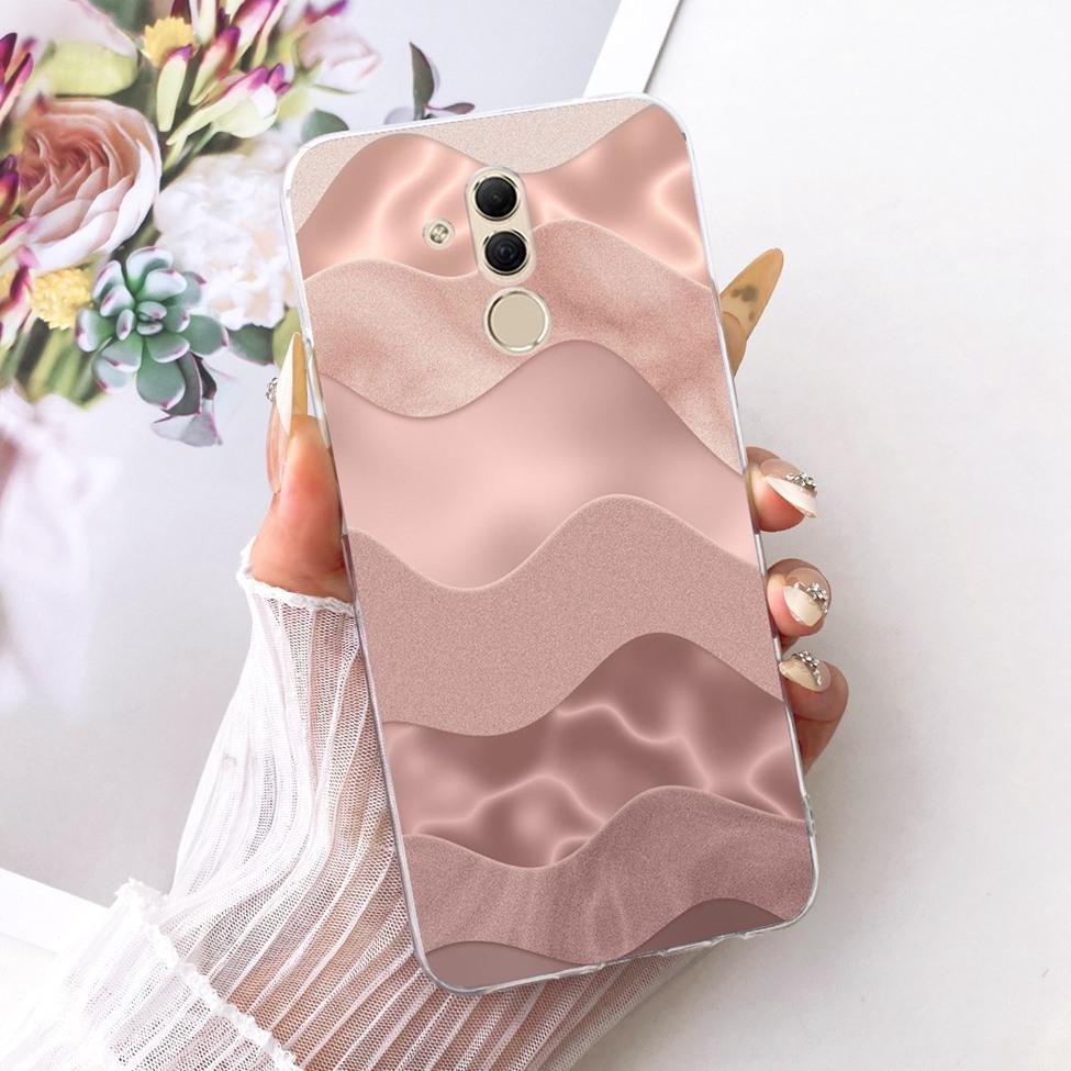 For Huawei Mate 20 Lite Case Cover Transparent Cute Fashion Butterfly Funny Painted Casing For Huawei SNE-AL00 SNE-LX1