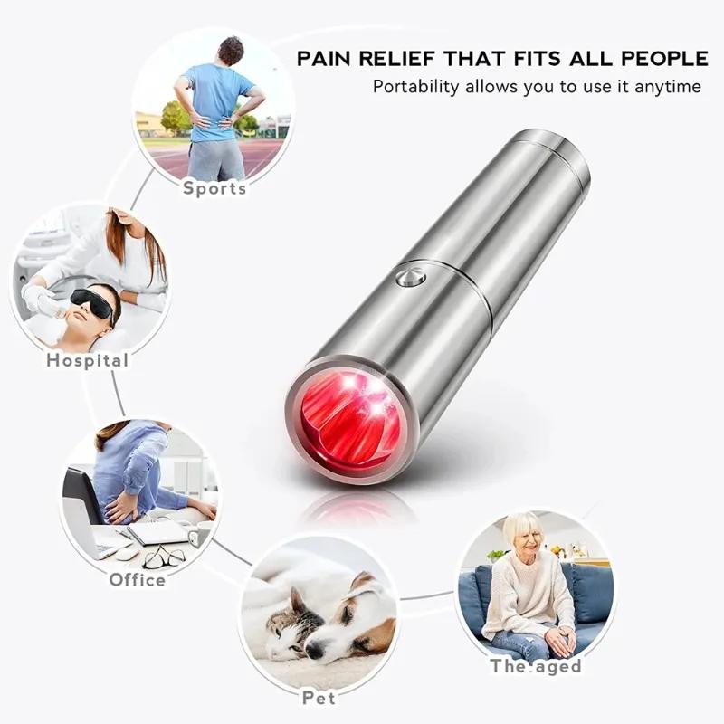 Red Light Therapy Wand Device for Body Acne Treatment With 5 Wavelengths Near Infrared 900nm Light Therapy Relieve Joint Pain