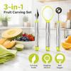 Green Silver Fruit Carving Tool Stainless Steel Fruit Carving Device  Fruit Cutting