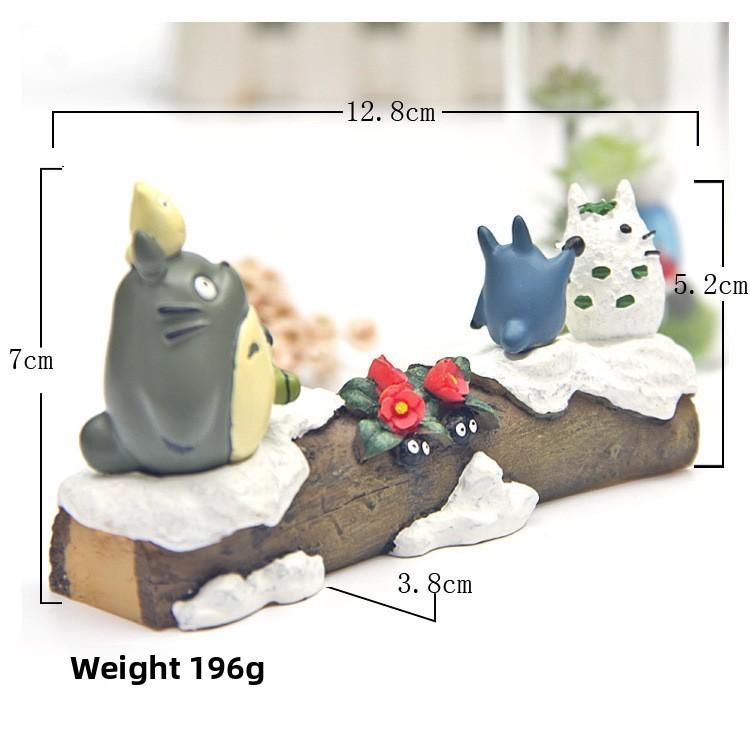 Totoro Four Seasons Scene Model Resin Craft For Home Decor