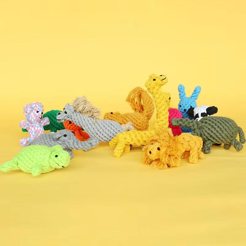 Новый 1 шт. Игрушки для жевания для домашних животных, собак, котят, для чистки зубов, щенков, кошек, веревочный узел, мяч-игрушка, аксессуары для игры животных, товары для домашних животных