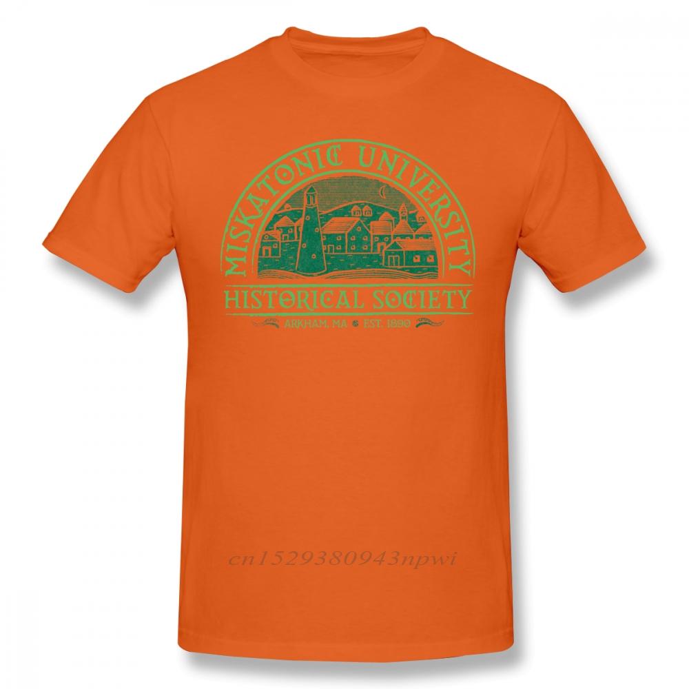 Arkham Horror T Shirt Miskatonic Historical Society TShirt Man Cotton Tee Shirt Cute Oversized Printed ShortSleeve Tshirt