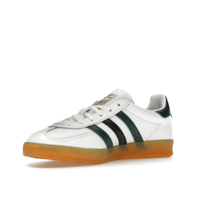 Adidas Gazelle Indoor White Collegiate Green Женские кроссовки Cloud-White Core-Black IE2957