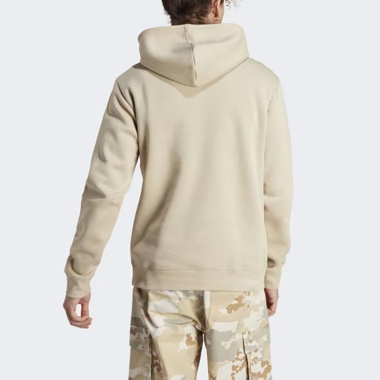 adidas Originals Camo Print Trefoil Logo Hoodie Beige Unisex IU4682