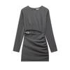 Kaslead New Arrival Women's Fashion Style Open Strap Trim Slim Fit Dress 5063304 802