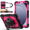 Rotatable Heavy Duty Case For Samsung Tab A11 A9 8.7 SM-X133 X135 X110 X115 X117 Armor Stand Cover With Shoulder Strap
