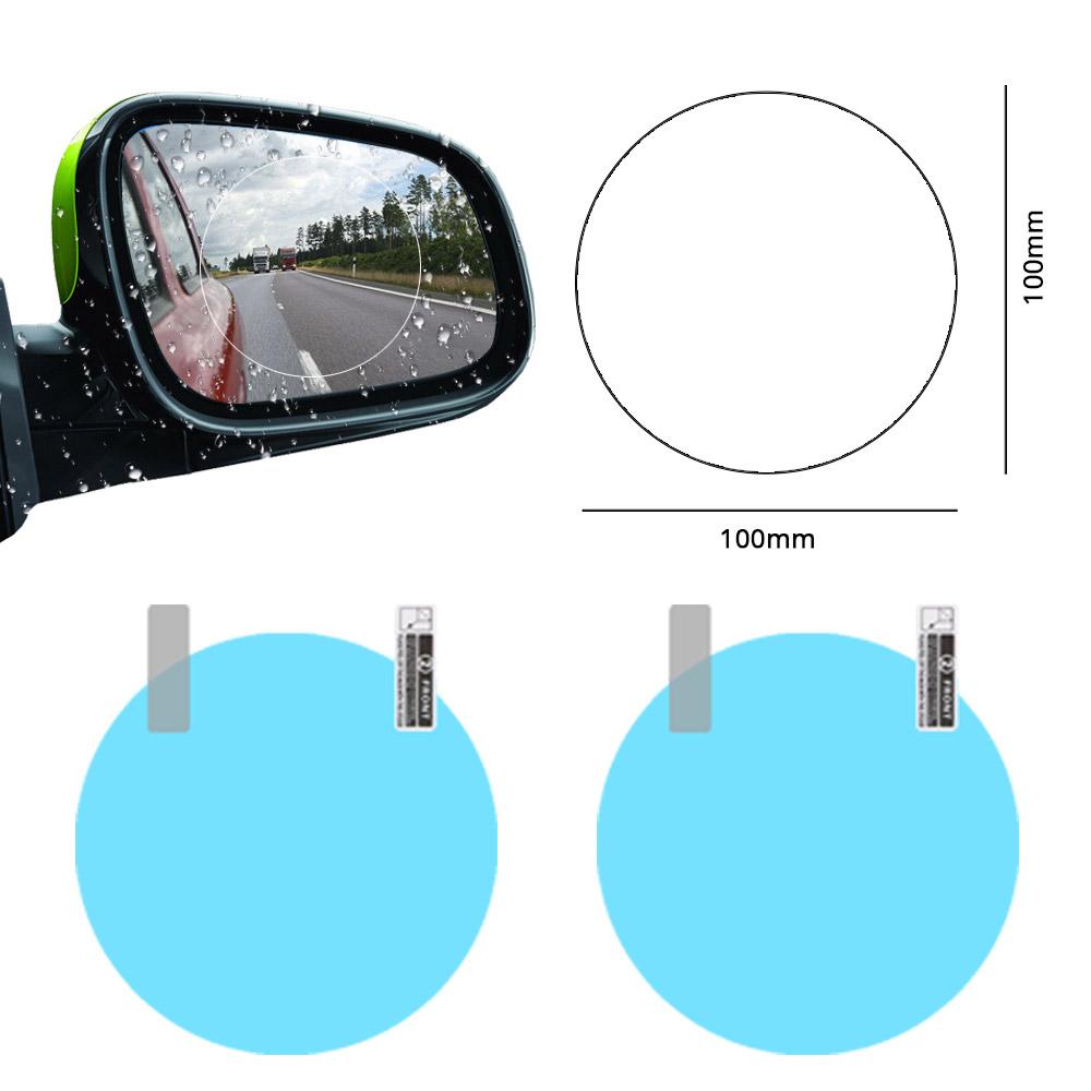 2 шт./компл., противотуманная прозрачная пленка для зеркала автомобиля, антибликовая защитная пленка для зеркала заднего вида автомобиля, водонепроницаемая непромокаемая наклейка для автомобиля