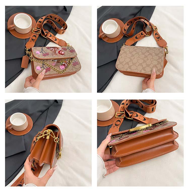 Женская стильная маленькая квадратная сумка кроссбоди высокого класса 2025 года с универсальным принтом