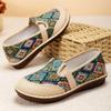 Shoes Women's Versatile New Breathable One-pedal Soft-soled Single Shoes Linen Comfortable Ethnic Style Casual Cloth Shoes