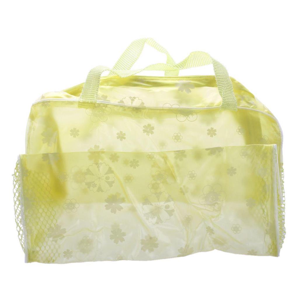 1 шт. Женская мобильная полосатая прозрачная сумка для переноски водонепроницаемая сумка для полоскания ванной комнаты