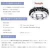 [U7] ring ring men's kihei chain stainless black No. 14 Compatible with metal allergies simple cool accessories