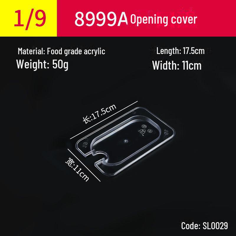 Прозрачная прямоугольная акриловая чаша для горячего и ящик для хранения свежих фруктов