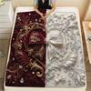 1Pc Gorgeous R&B Print Flannel Blanket, High quality Comfortable for All Seasons, Home Decor, Warmth and Comfort, Perfect for Christmas Gifts W41
