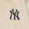 MLB SS24 Нью-Йорк Янкис Цветной Блок Логотип На Пуговицах Куртка Унисекс Куртка Бежевый 3AJPM0241-50SAL