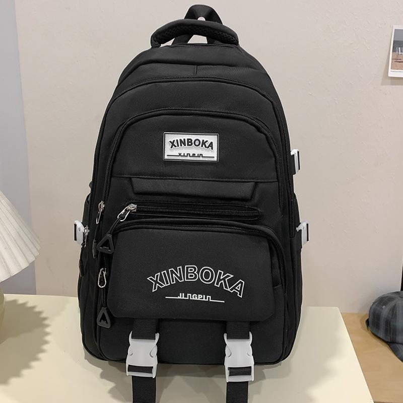 Школьные рюкзаки для студенток колледжа Простые и милые Большой вместимости для старшеклассниц и учениц средней школы Рюкзак из двух частей