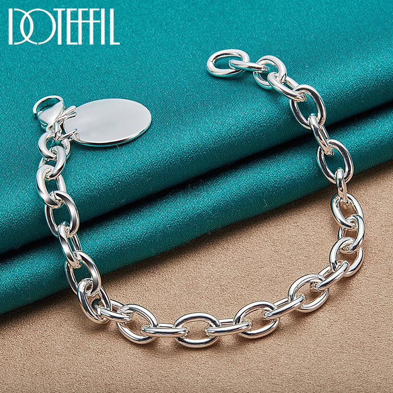 Браслет с подвеской из стерлингового серебра 925 пробы, свадебные украшения