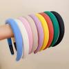 New Solid Sponge Hair Bands Hoop For Women Korean Soft Elastic Headband Fashion Girls Thicken Hairband Headwear Hair Accessories