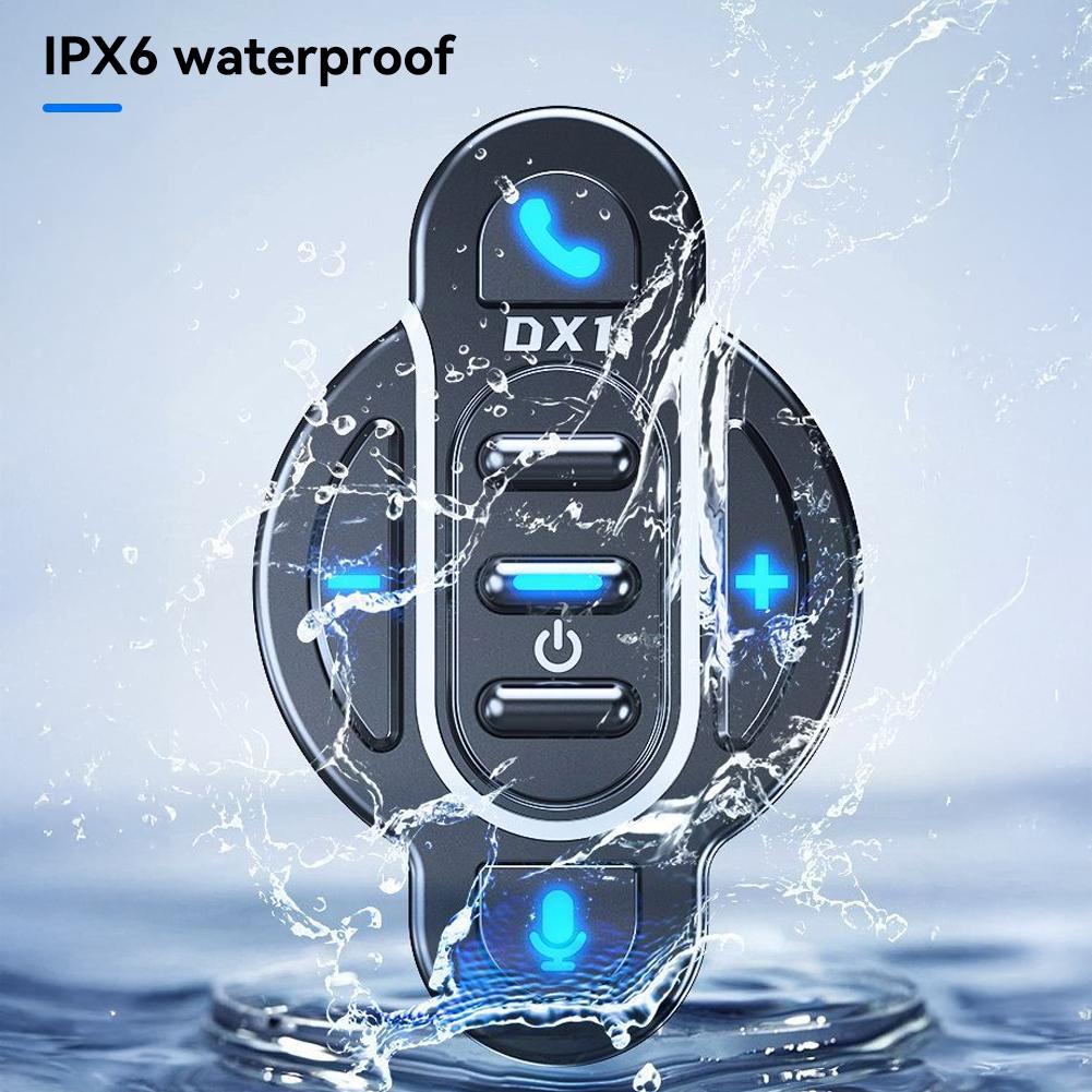 Bluetooth 5.4 руль мотоцикла умный пульт дистанционного управления водонепроницаемый беспроводной медиа-контроллер для шлема наушники велосипед