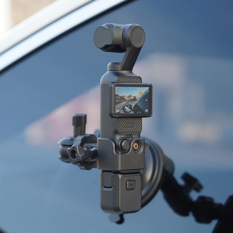Action Camera Car Mount Adapter Suction Cup Gimbal Camera Car Holder For DJI OSMO Pocket 3 Action Camera Accessories