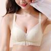 Нижнее белье, летний тонкий дышащий бюстгальтер без стальных колец со сборками