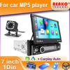 1 Din стерео 7 дюймов выдвижной экран Carplay Android Auto Мультимедиа Видео MP5 Плеер BT FM USB Android Головное устройство