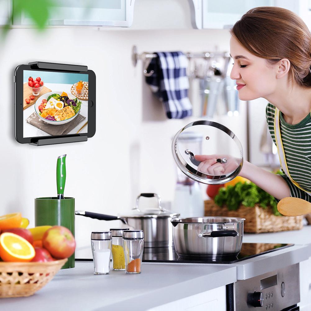 2 шт. Настенное крепление для планшета, фиксируемое клеем или винтовым стабилизатором, держатель для планшета/мобильного телефона/электронной книги/пульта дистанционного управления