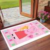 Peppa Pig Print Crystal Velvet Plush Rug Anti?Slip Wear?Resistant Floor Carpet For Indoor Household Home Decoration