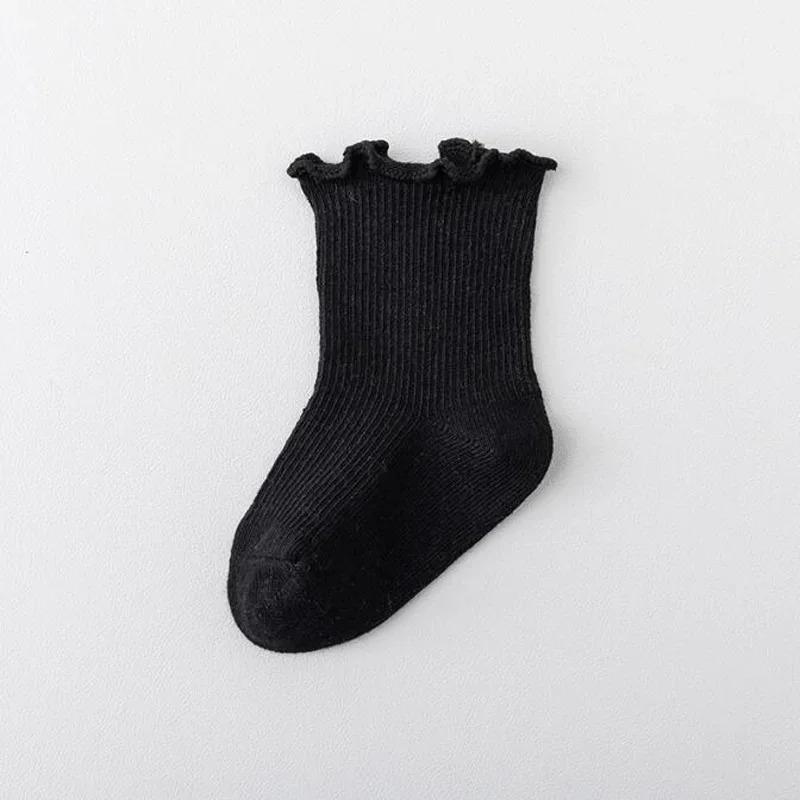 1 пара/лот, новые однотонные детские носки для мальчиков и девочек
