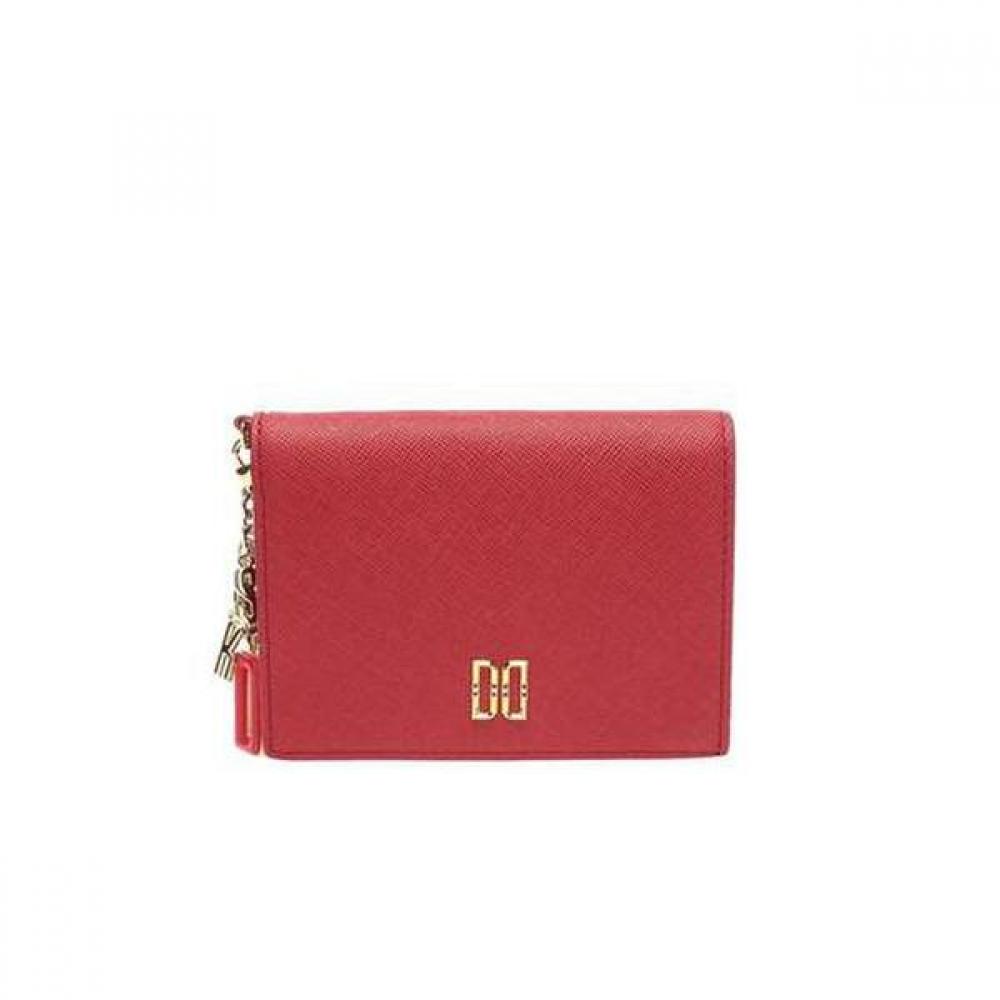 Daks Red Cutting Logo Card Wallet Dcwa2f002