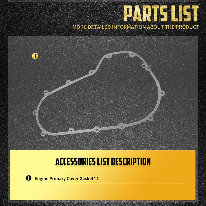 Motorcycle Engine Primary Cover Gasket For Harley Touring Road King Electra Street Glide CVO Ultra Limited FLHTK FLHX FLHR FLTRX