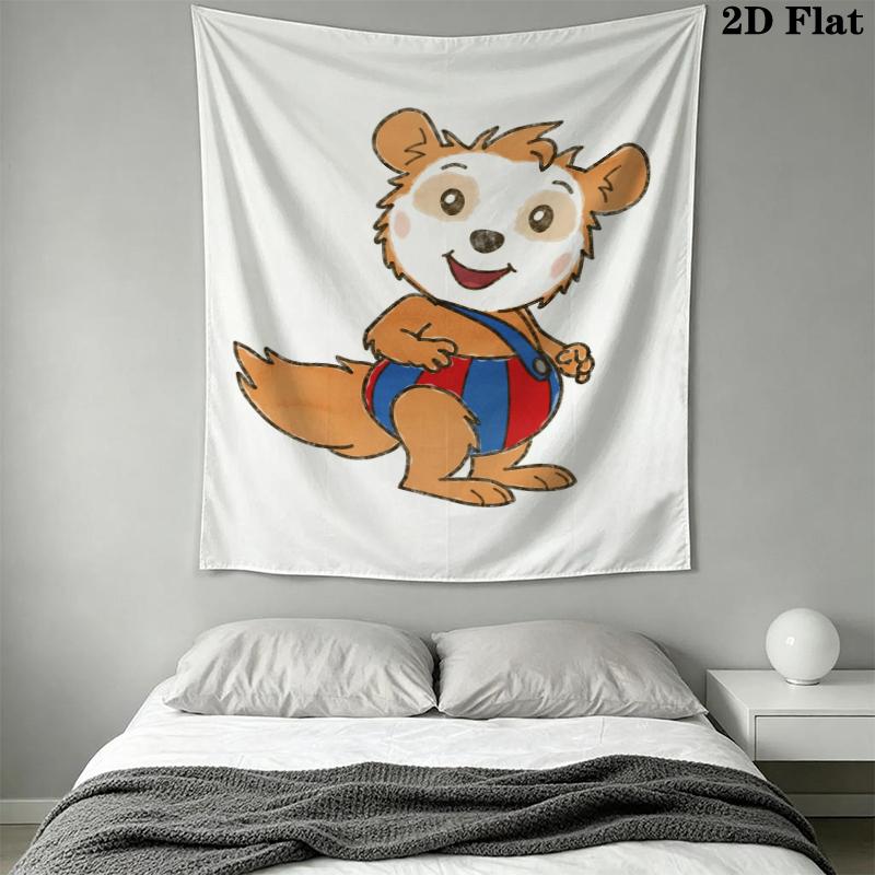 Bobo Siebenschlafer Wall Tapestry Aesthetic Wall Hanging Printed Fabric Blanket Decorative Tapestries for Bedroom Living Room Home Decor