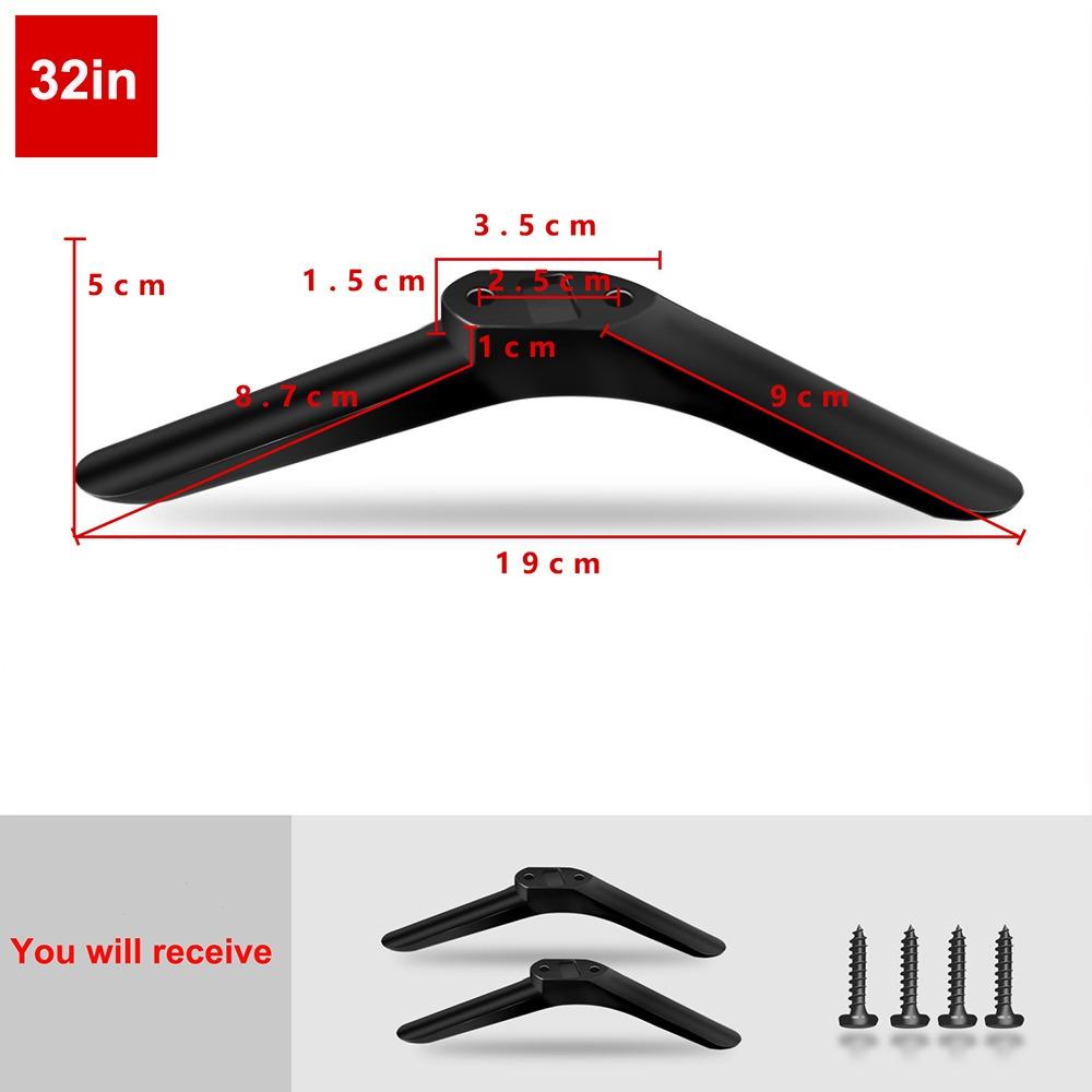 Новые Универсальные Ножки-Подставки для Телевизора с Винтами Черные Подставка для Телевизора База Настольная Регулируемая Фурнитура Спальня