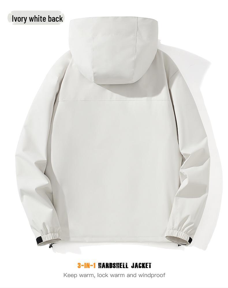 Мужская куртка 3-в-1 для активного отдыха со съемной подкладкой - Ветрозащитная, водоотталкивающая и водонепроницаемая для альпинизма