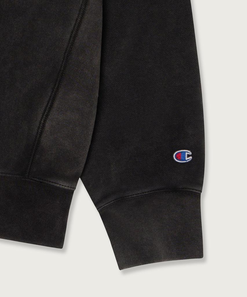 Champion Свитшот в стиле колледжа с обратной вязкой, свободный крой, черный