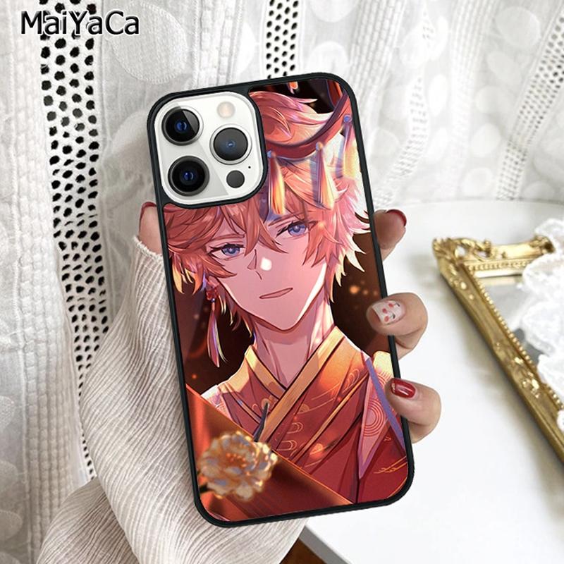 Чехол для телефона Tartaglia Genshin Impact Для iPhone 17 Air 16 16e 15 plus 11 12 13 14 pro max корпус coque
