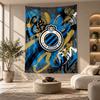 Decorative Tapestry,Club Brugge FC Printed Wall Art, Lightweight Wall Hanging For Bedroom Background