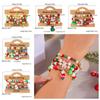 4 шт./компл. Рождественская елка Рождественские бусины Браслеты Мультяшные Рождественские украшения Женщины