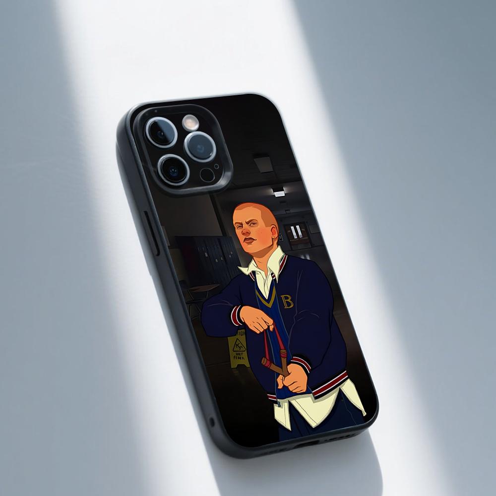 Jimmy Hopkins B-Bully Phone Case For iPhone 16,15,14,13,12,11,Pro,Max,Plus,X,XS,SE,E,Mini,Soft Silicone Black Case
