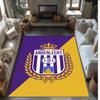 Anderlecht FC Soccer Football Pattern Soft Area Rug Non Slip Indoor Floor Carpet Sports Decor Mat for Bedroom